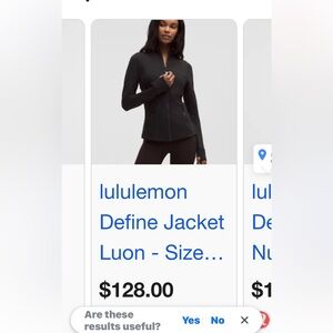 Lululemon define jacket Women's Black